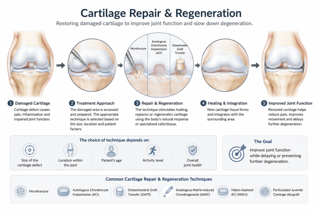 Cartilage repair and regeneration Singapore.